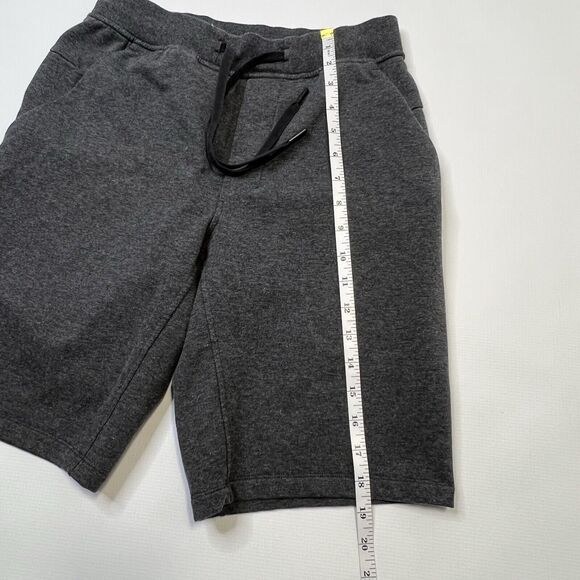 Lululemon City Sweat Short Mens Small 9.5 Inseam Heathered Black Athletic - Picture 6 of 13